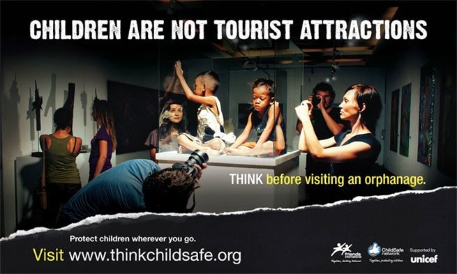 「孩童不是觀光景點」：由聯合國兒童基金會（UNICEF）贊助、與英國公益組織 Friends International 合作的「兒童安全」倡議行動
