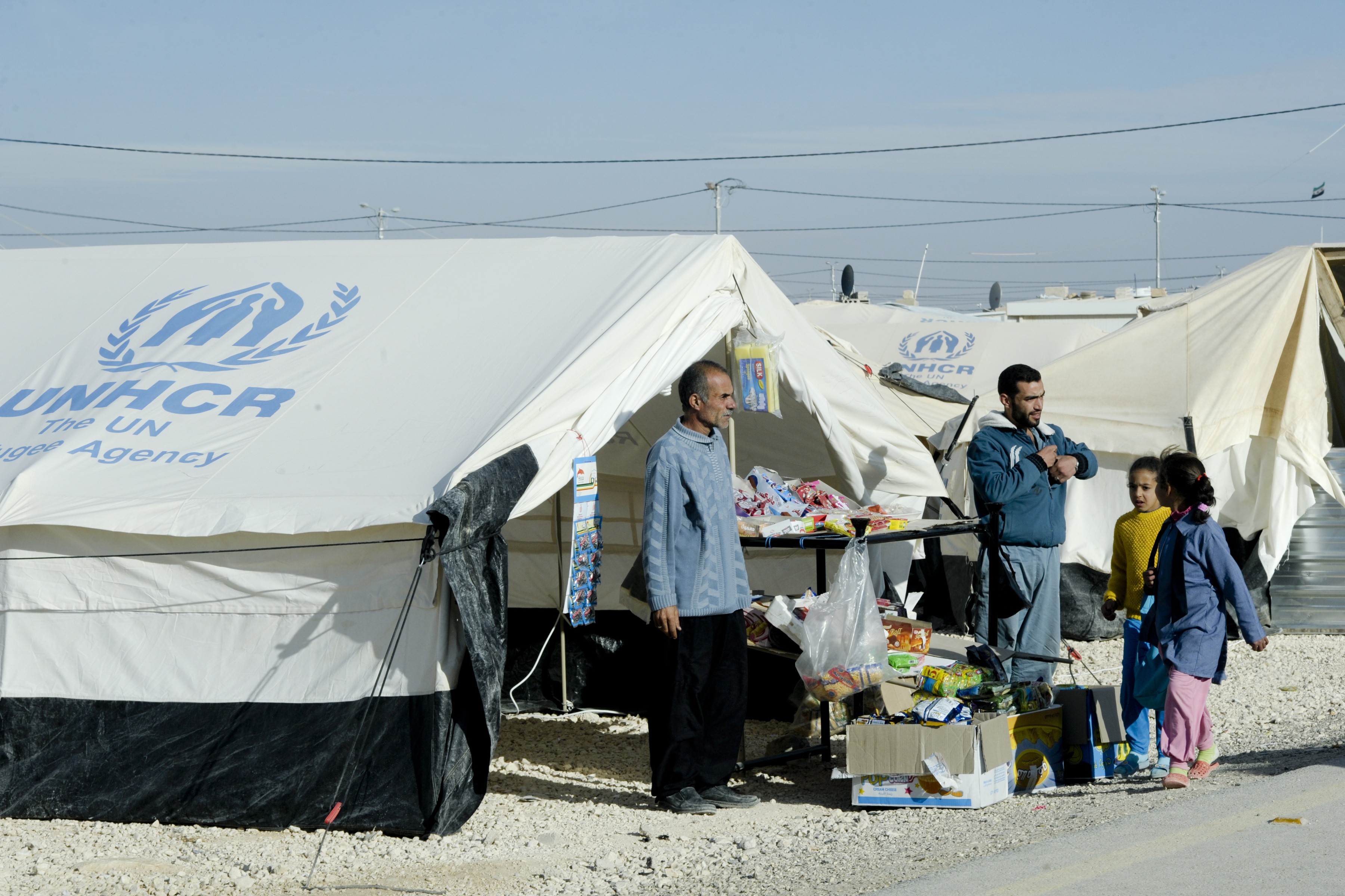 Views of the Zaatri Refugee Camp in Jordan,