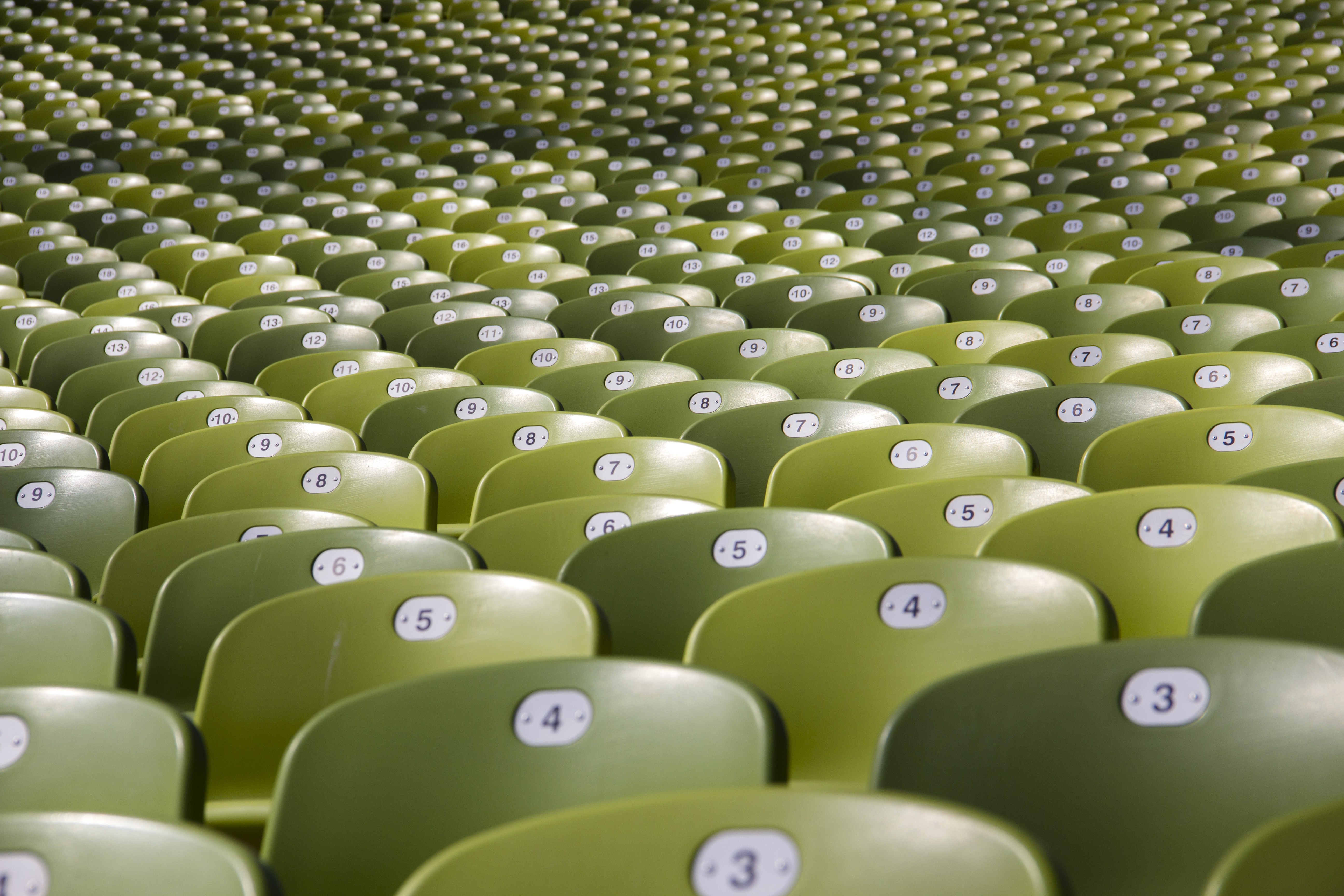 500px Photo ID: 28795857 - The seats of the Olympic Stadion in Munich.